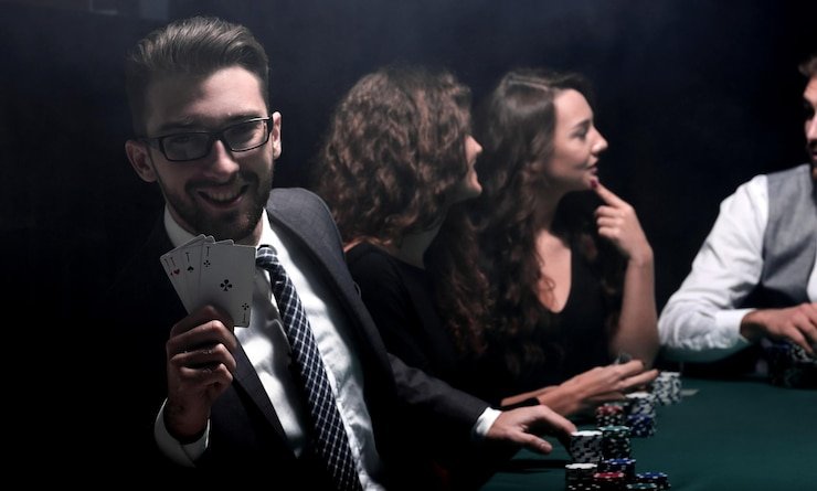 Antarmuka taruhan No Commission Baccarat dengan opsi Player, Banker, dan Tie